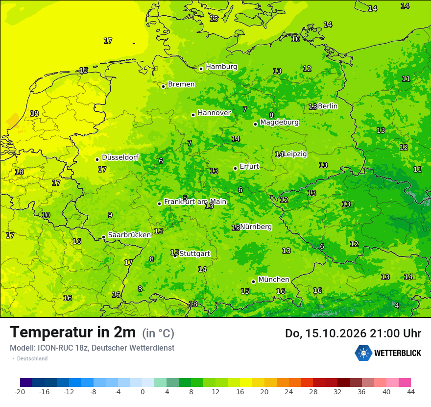 Wetterbild ICON-RUC