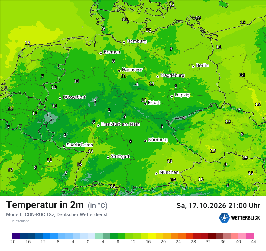 Wetterbild ICON-RUC