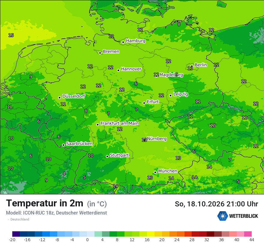 Wetterbild ICON-RUC