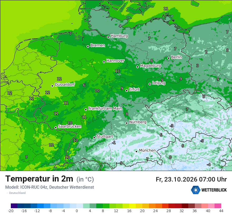 Wetterbild ICON-RUC