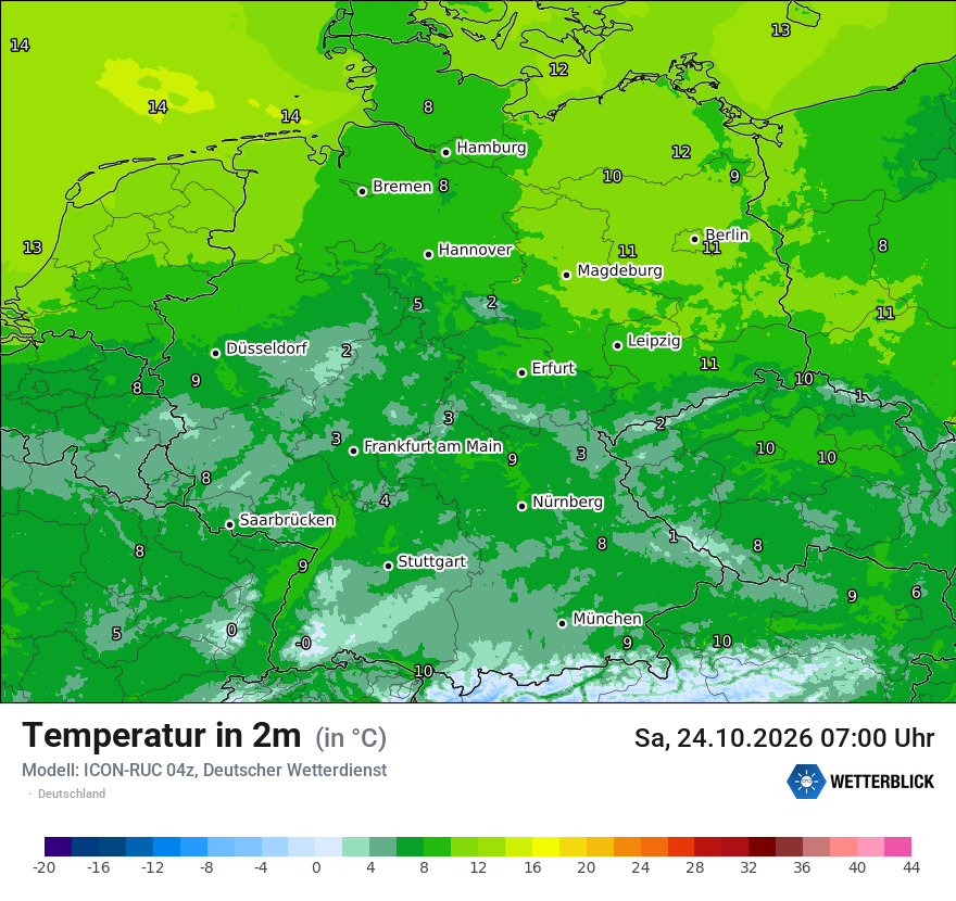 Wetterbild ICON-RUC