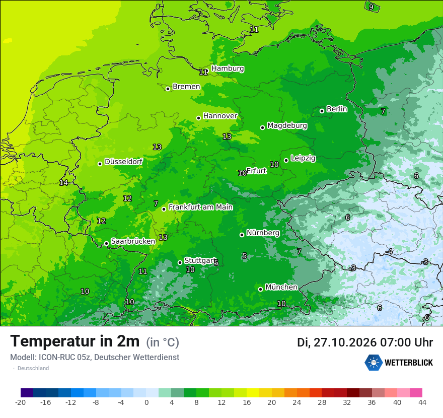 Wetterbild ICON-RUC