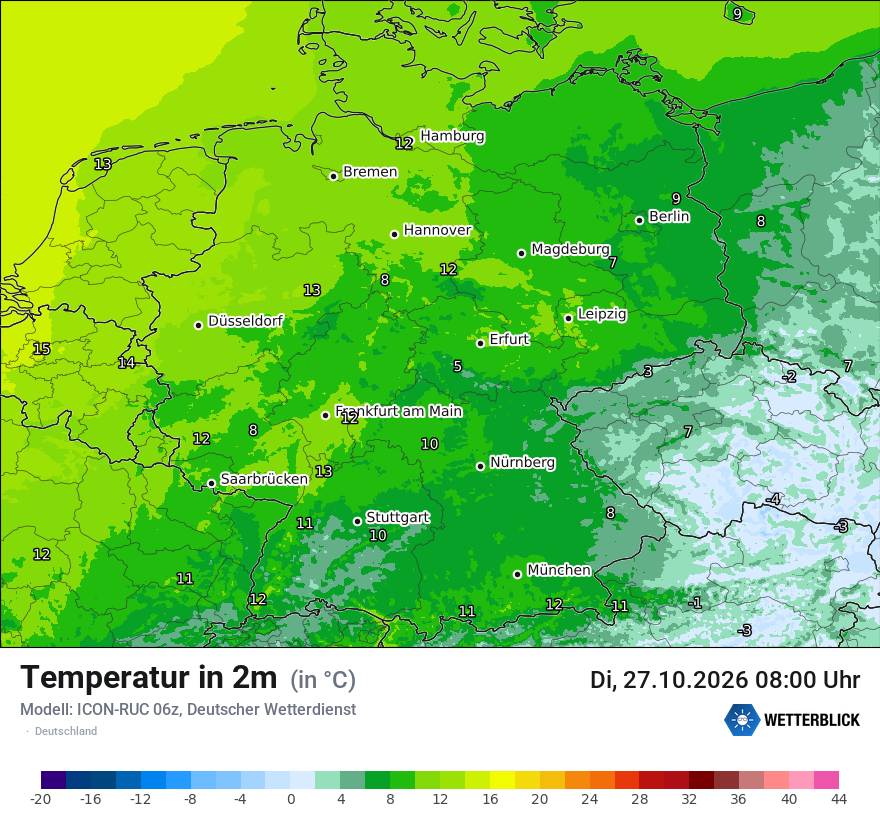 Wetterbild ICON-RUC