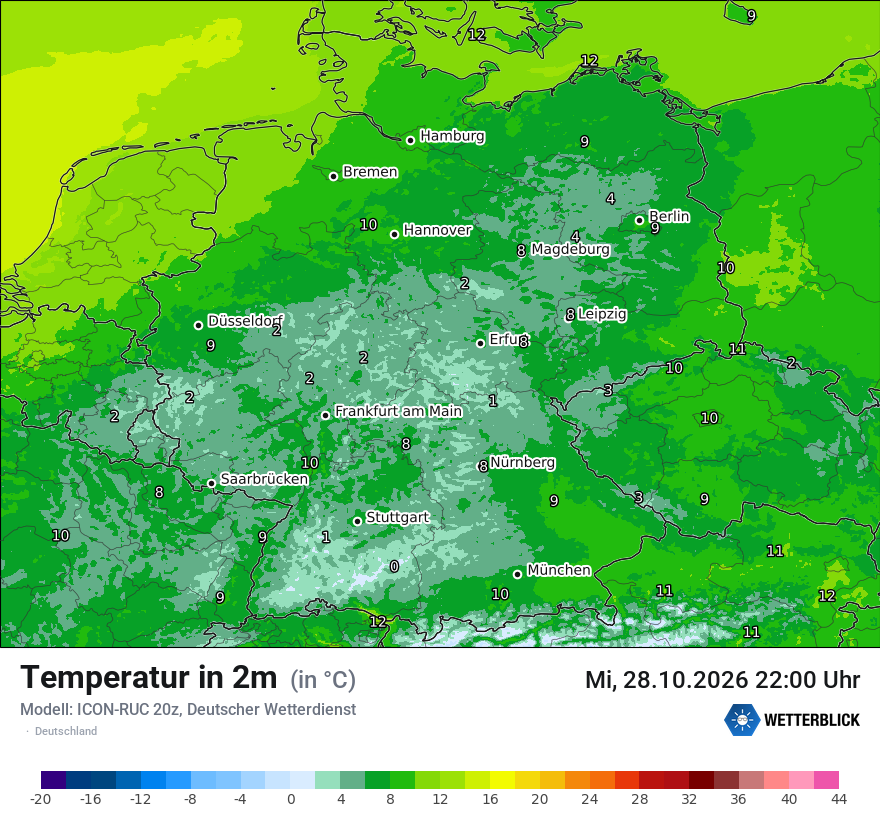 Wetterbild ICON-RUC