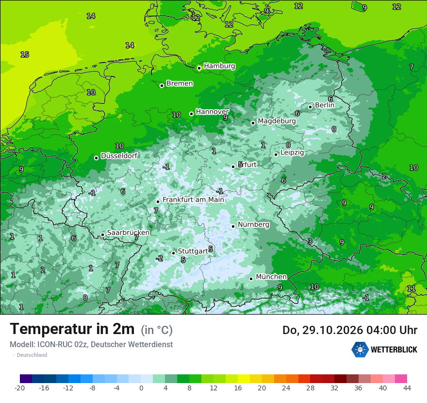 Wetterbild ICON-RUC
