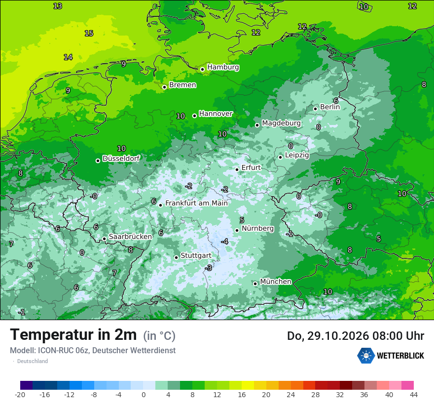 Wetterbild ICON-RUC