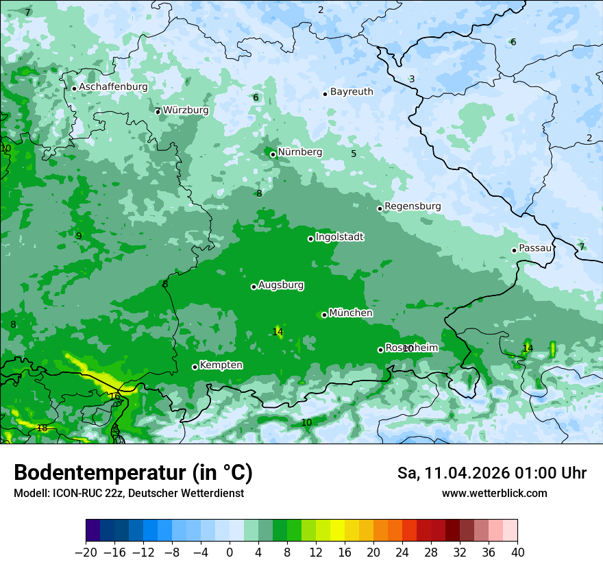 Modellkarte ICON-RUC – t_g – by