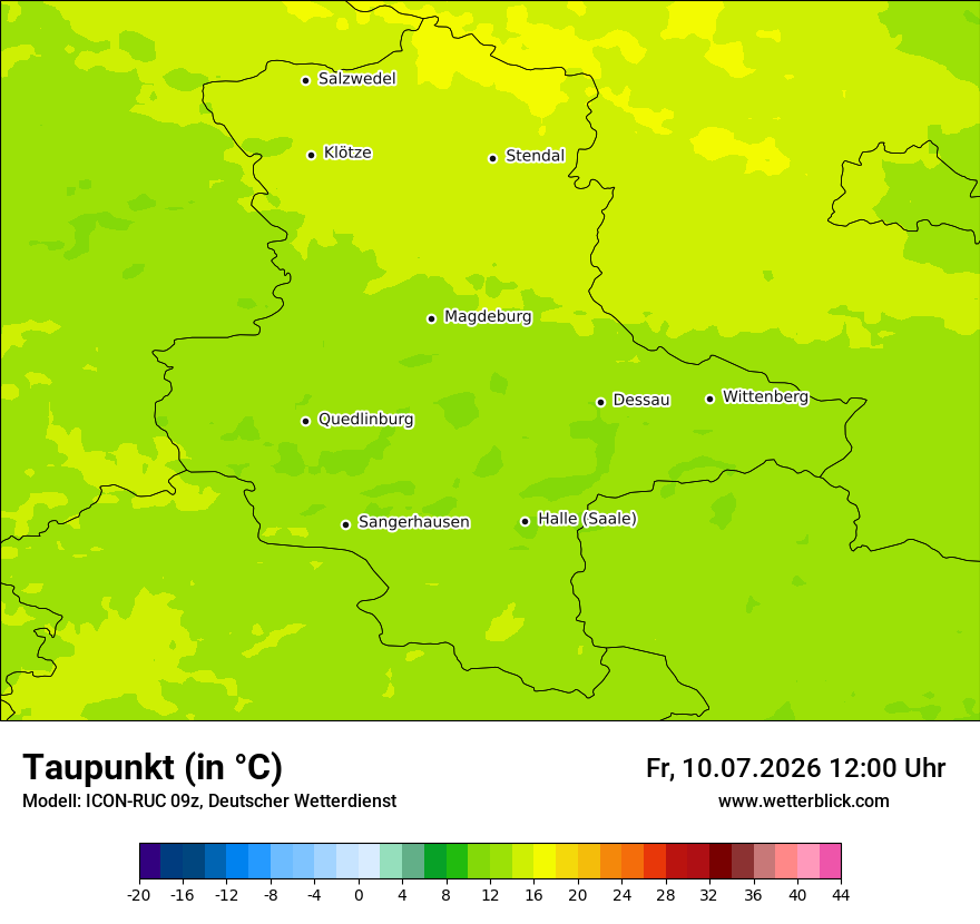 Modellkarte ICON-RUC – td – st