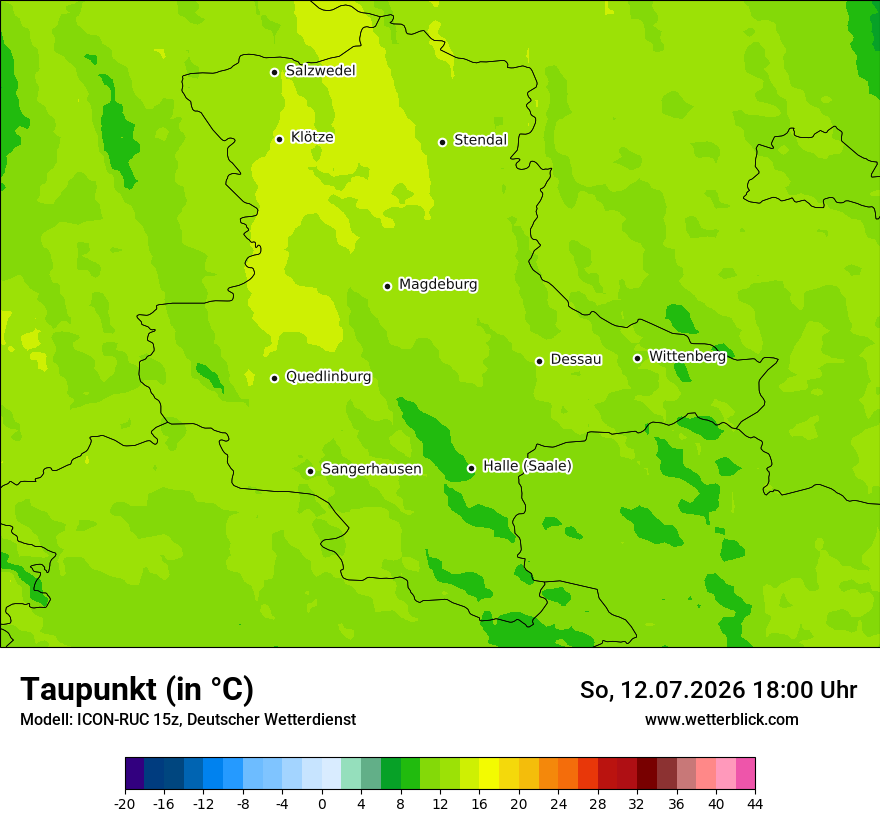 Modellkarte ICON-RUC – td – st