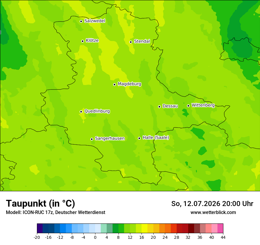 Modellkarte ICON-RUC – td – st