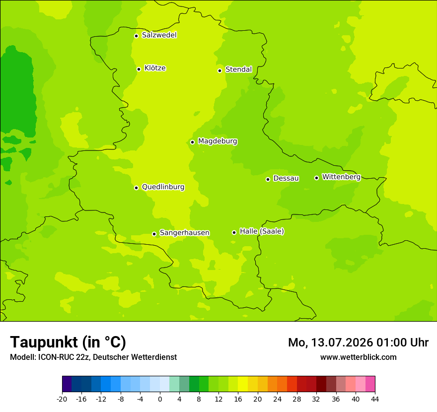 Modellkarte ICON-RUC – td – st