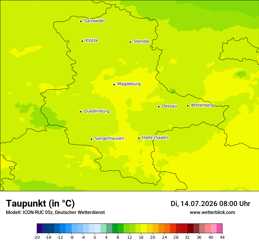 Modellkarte ICON-RUC – td – st