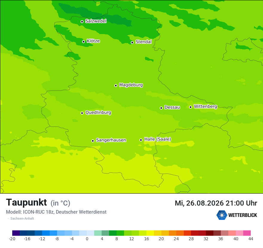 Modellkarte ICON-RUC – td – st
