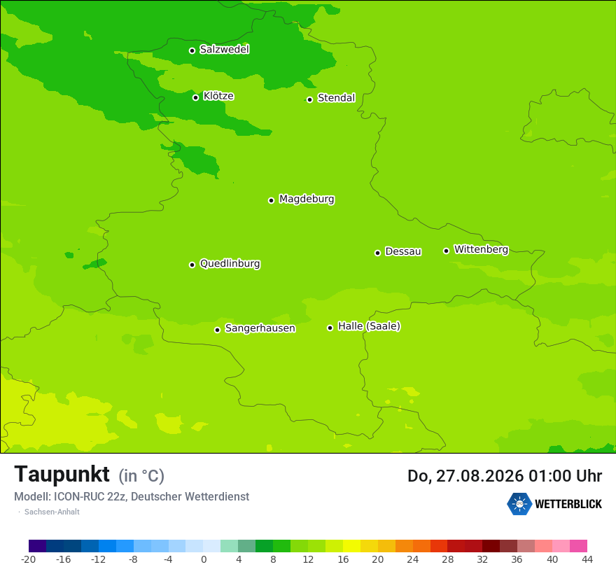 Modellkarte ICON-RUC – td – st