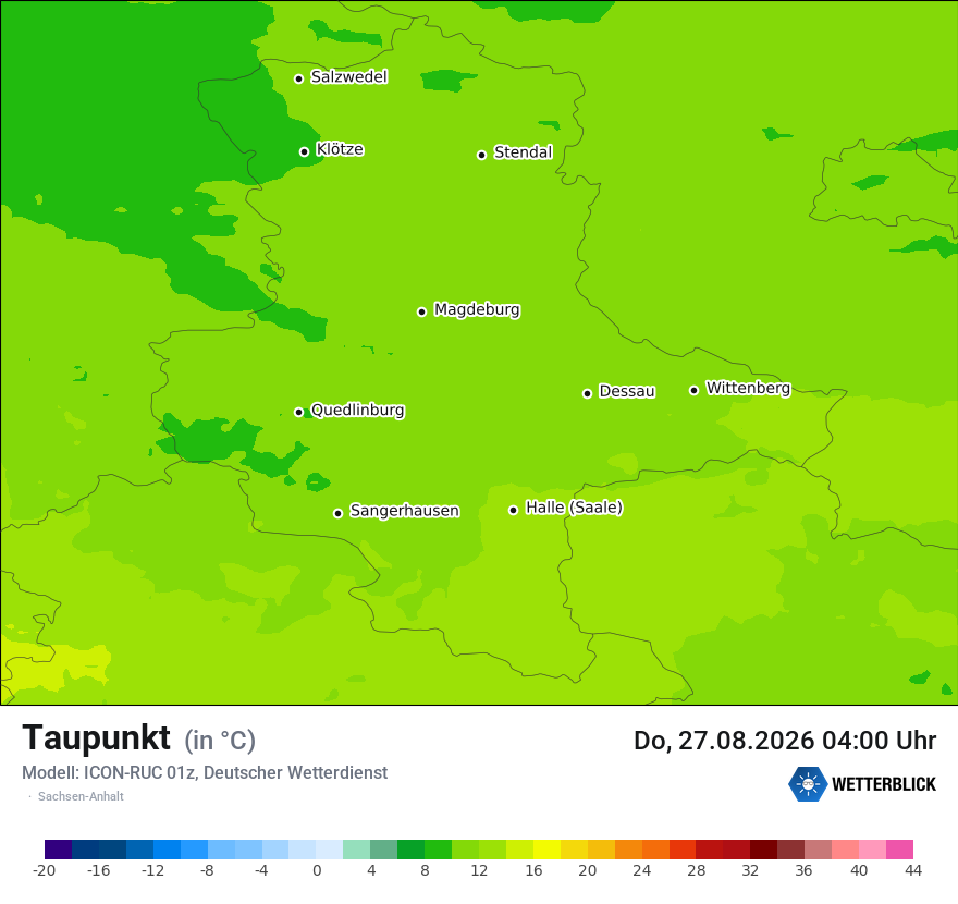 Modellkarte ICON-RUC – td – st