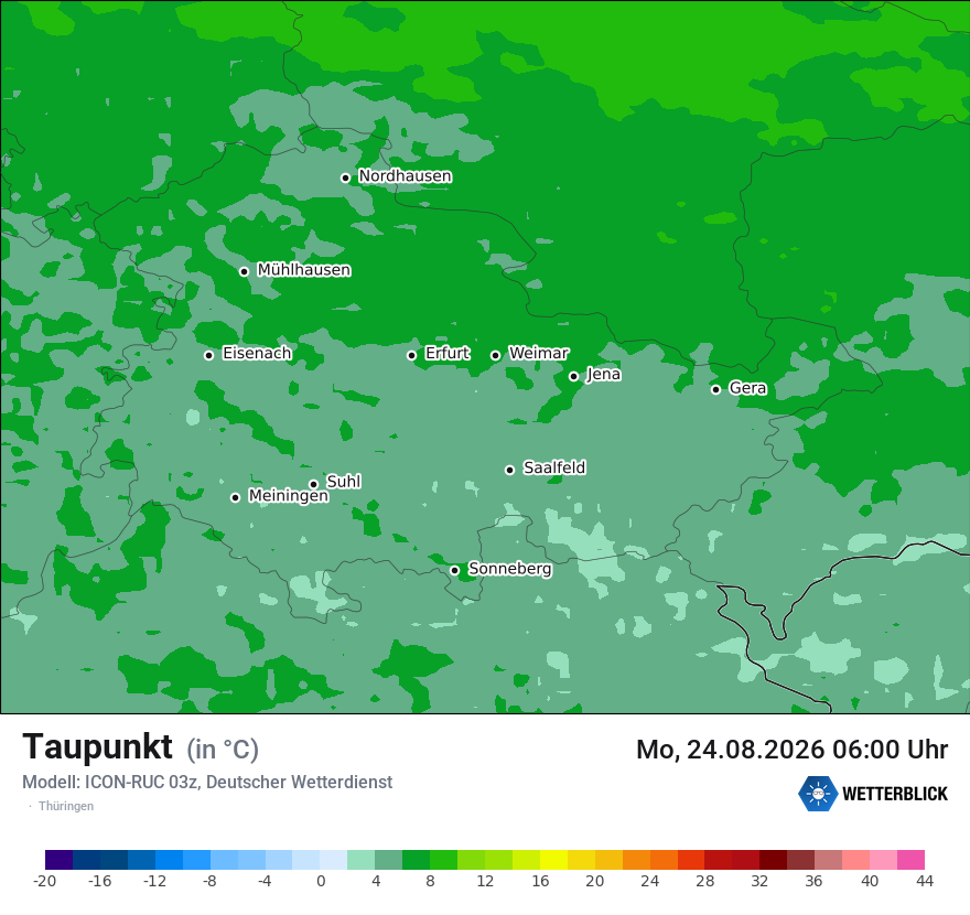 Modellkarte ICON-RUC – td – th