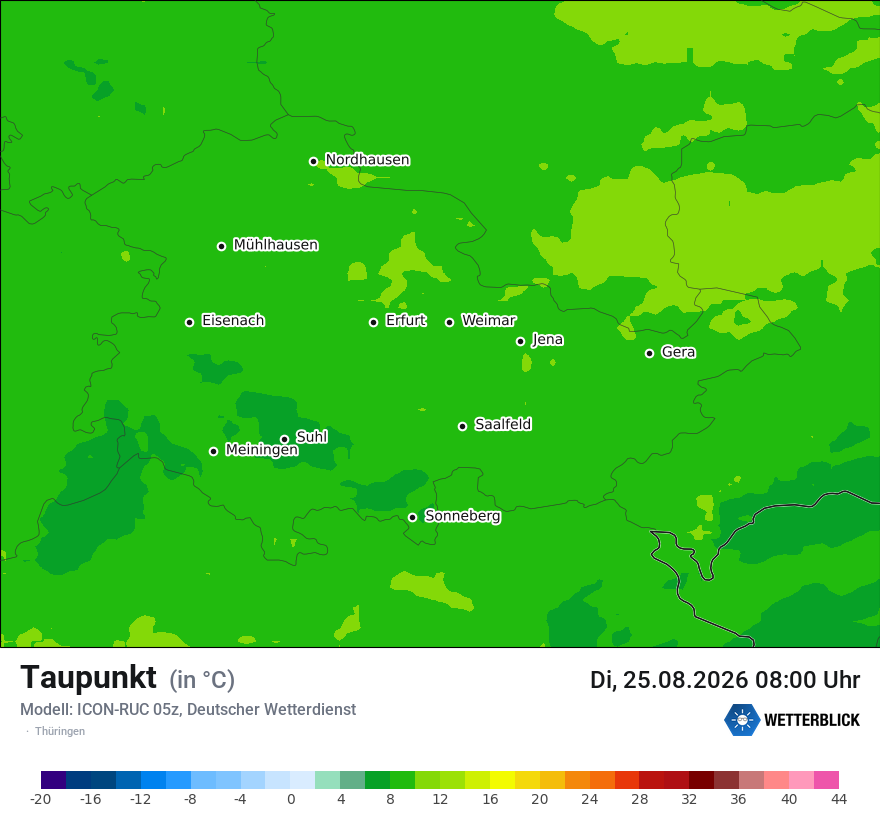 Modellkarte ICON-RUC – td – th