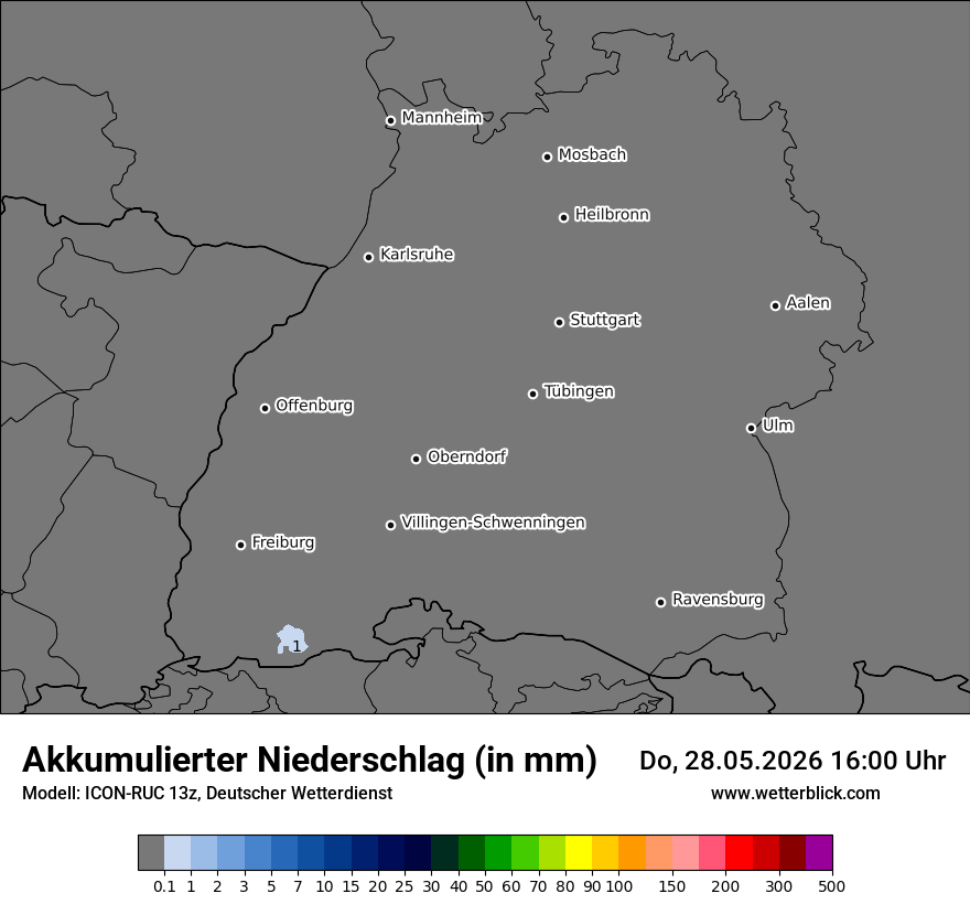 Modellkarte ICON-RUC – tot_prec – bw