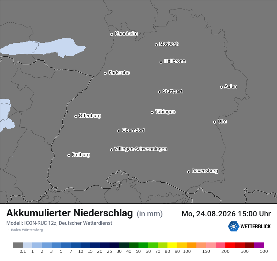 Modellkarte ICON-RUC – tot_prec – bw