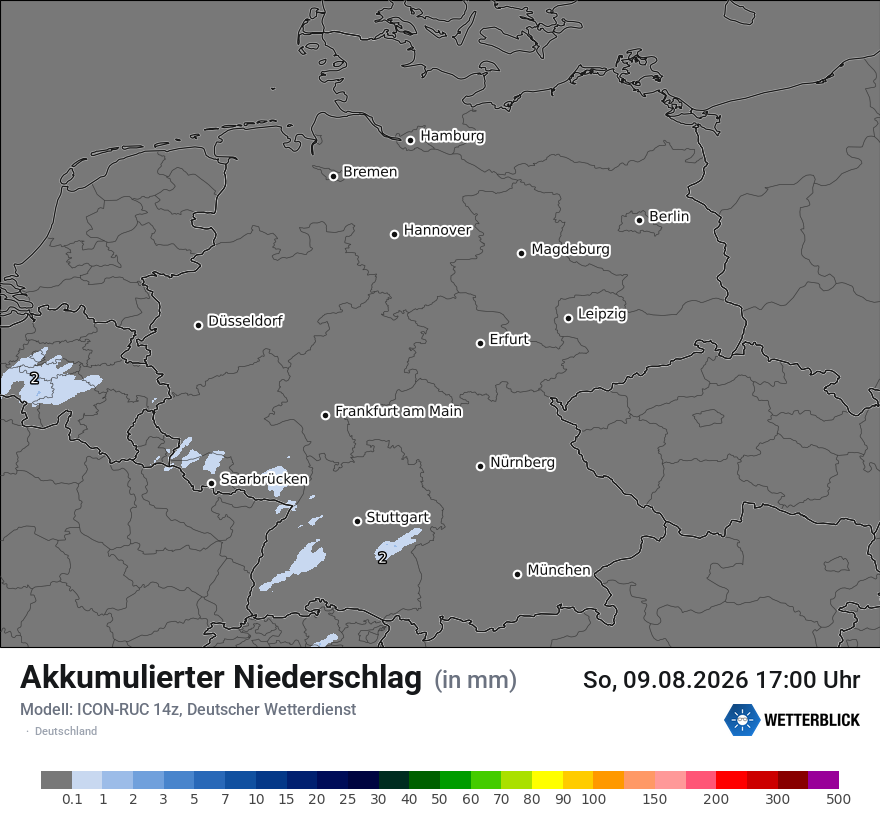 Modellkarte ICON-RUC – tot_prec – deutschland