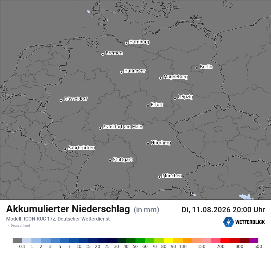 Modellkarte ICON-RUC – tot_prec – deutschland