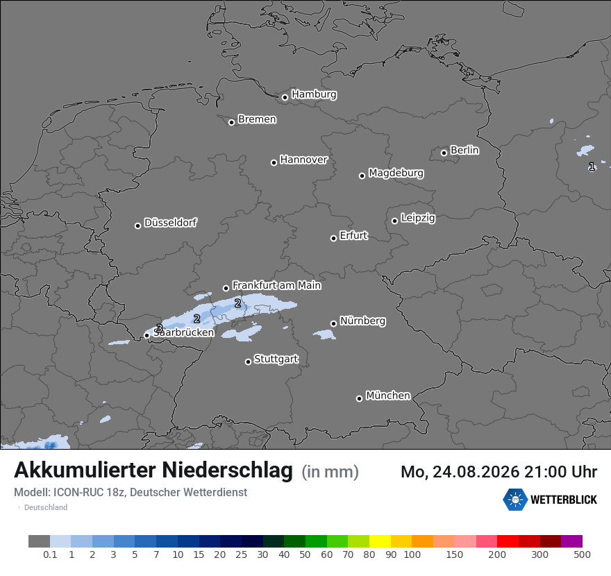 Modellkarte ICON-RUC – tot_prec – deutschland