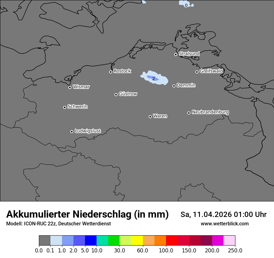Modellkarte ICON-RUC – tot_prec – mv