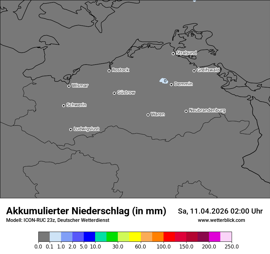 Modellkarte ICON-RUC – tot_prec – mv