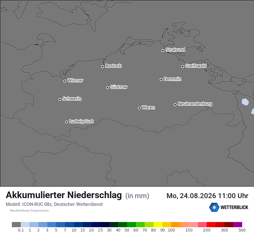 Modellkarte ICON-RUC – tot_prec – mv