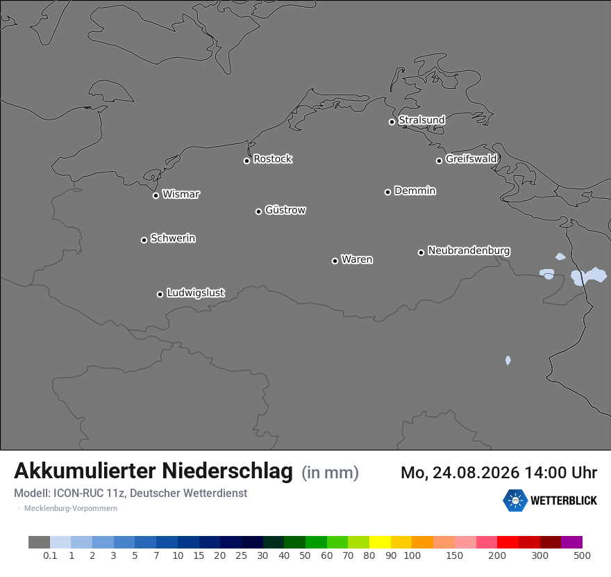 Modellkarte ICON-RUC – tot_prec – mv
