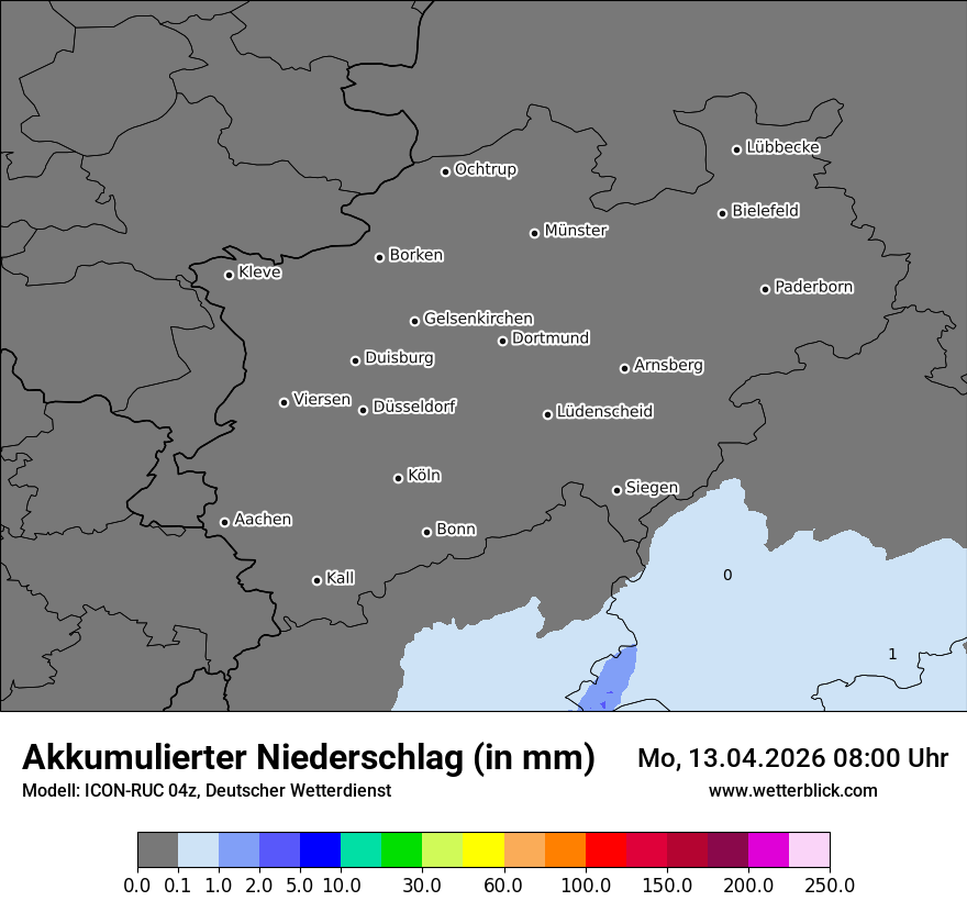 Modellkarte ICON-RUC – tot_prec – nrw
