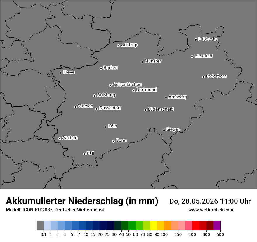 Modellkarte ICON-RUC – tot_prec – nrw