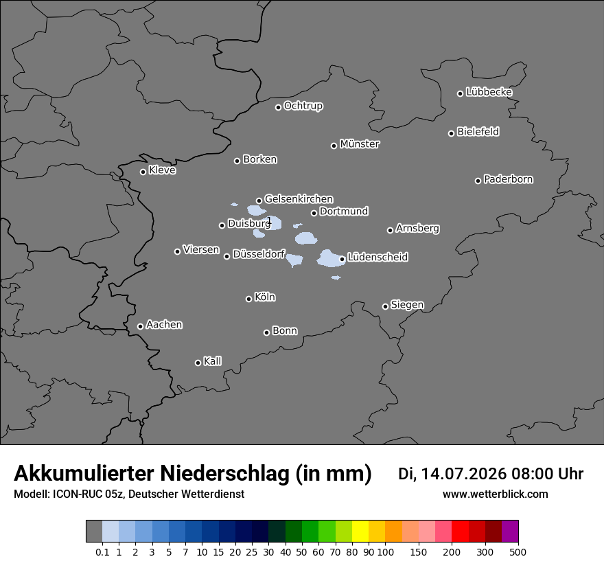 Modellkarte ICON-RUC – tot_prec – nrw