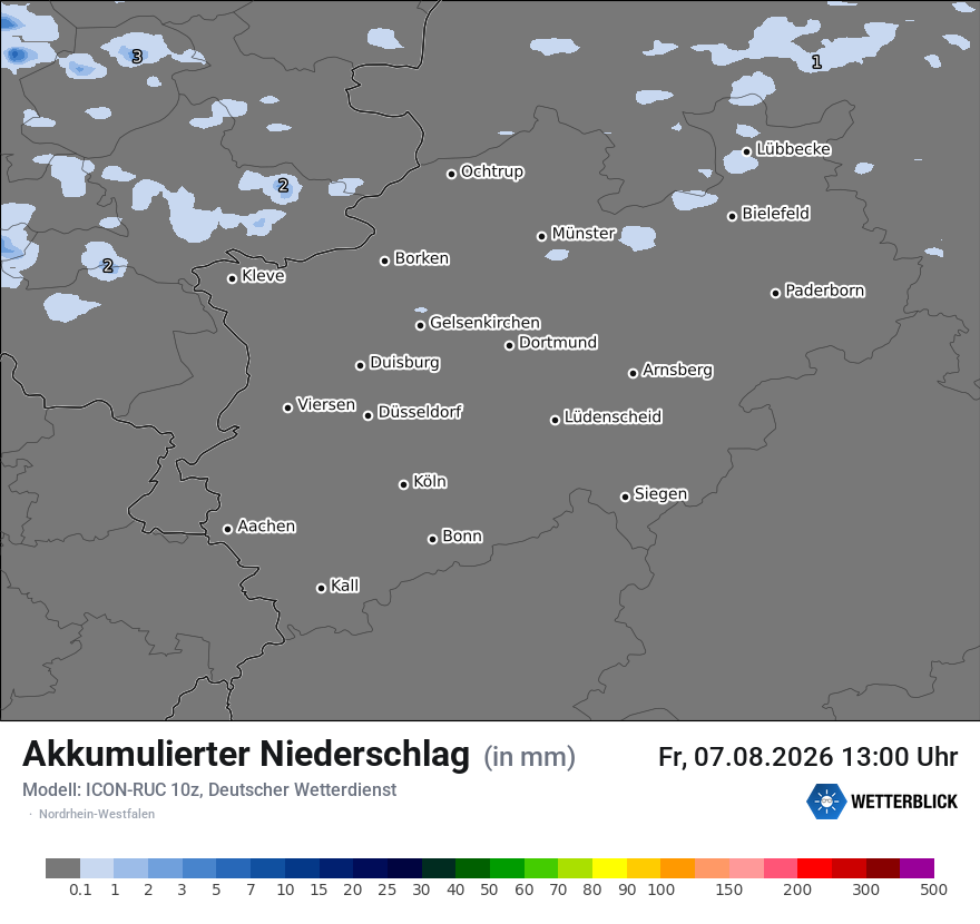 Modellkarte ICON-RUC – tot_prec – nrw