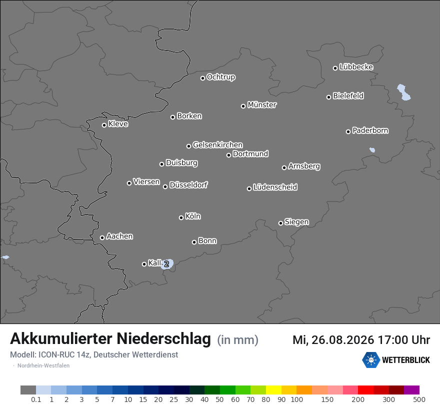 Modellkarte ICON-RUC – tot_prec – nrw