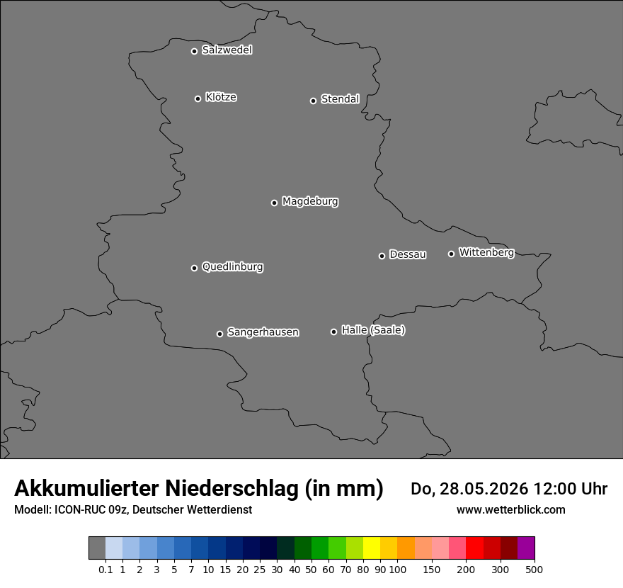 Modellkarte ICON-RUC – tot_prec – st