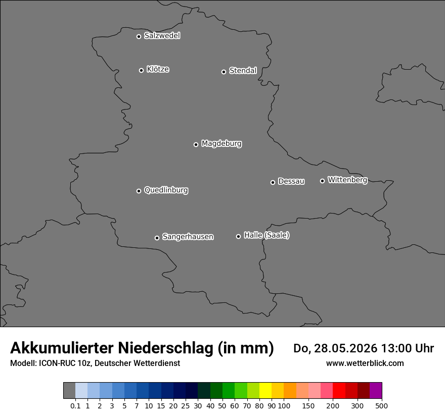 Modellkarte ICON-RUC – tot_prec – st