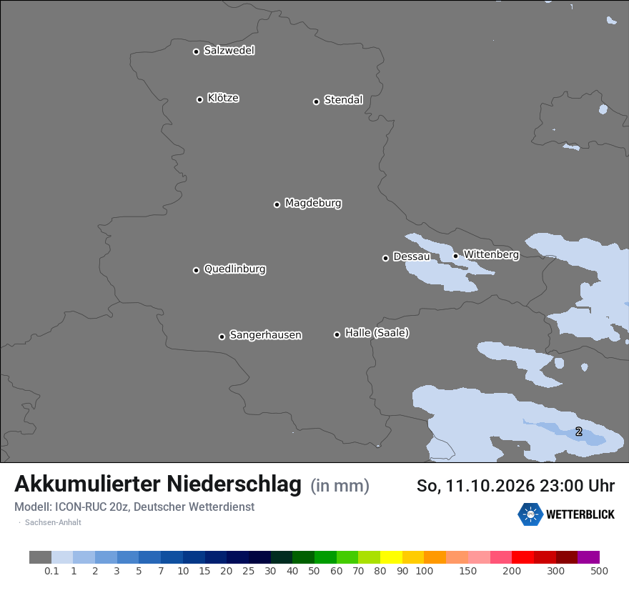 Modellkarte ICON-RUC – tot_prec – st