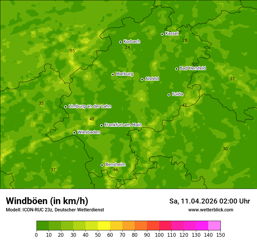 Modellkarte ICON-RUC – vmax – he