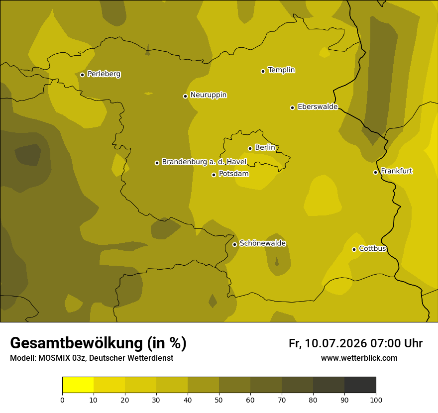 Modellkarte MOSMIX – clct – bb