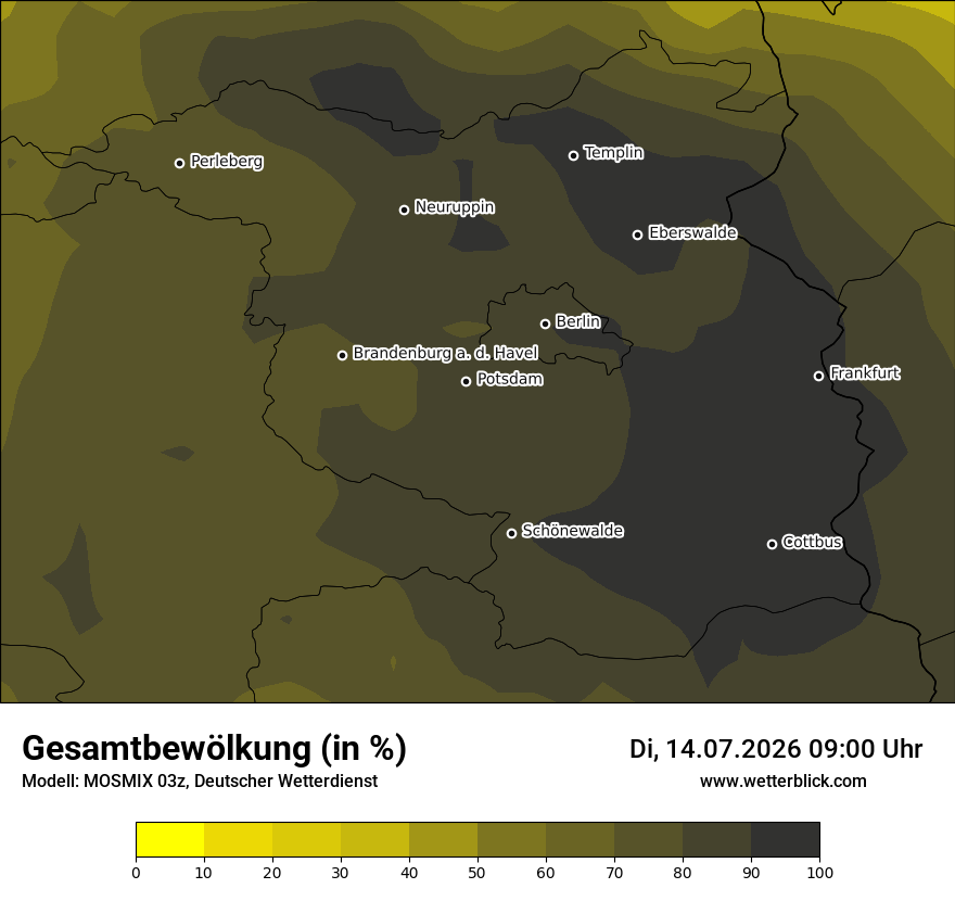 Modellkarte MOSMIX – clct – bb