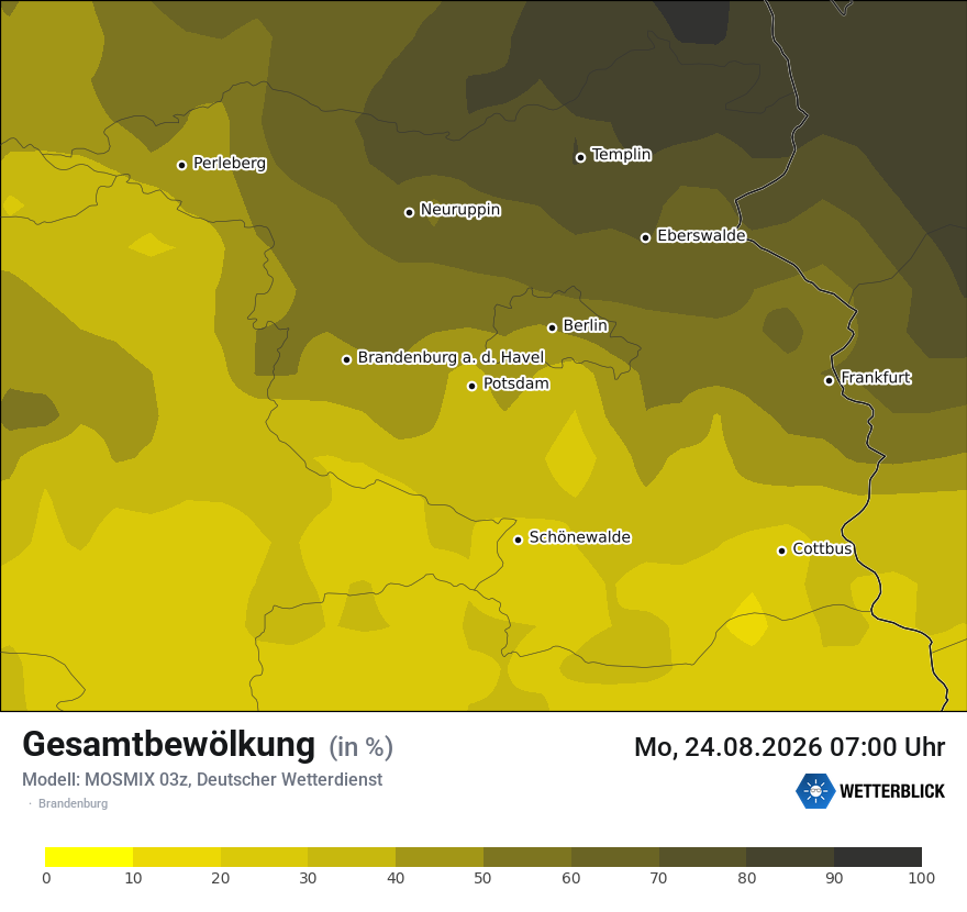Modellkarte MOSMIX – clct – bb