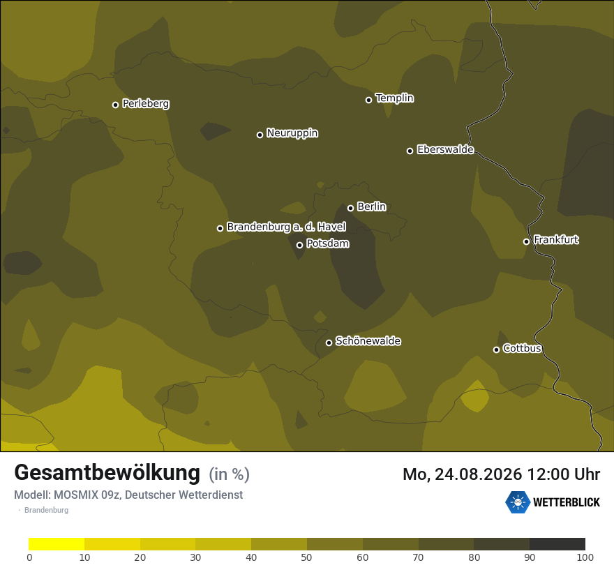 Modellkarte MOSMIX – clct – bb