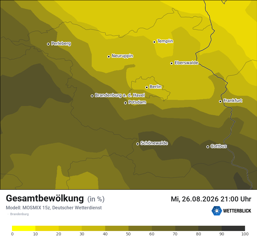 Modellkarte MOSMIX – clct – bb