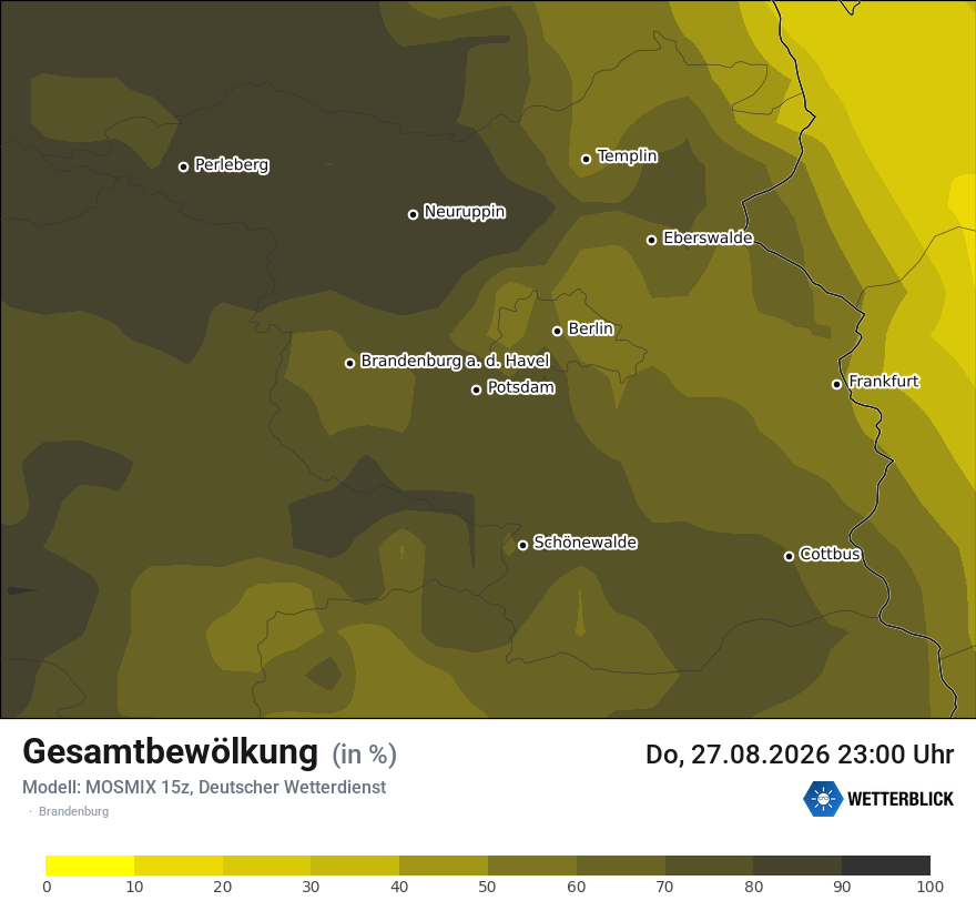 Modellkarte MOSMIX – clct – bb