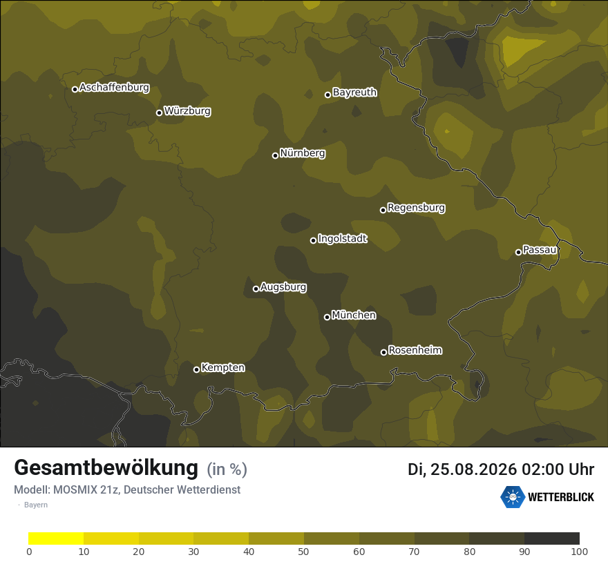 Modellkarte MOSMIX – clct – by