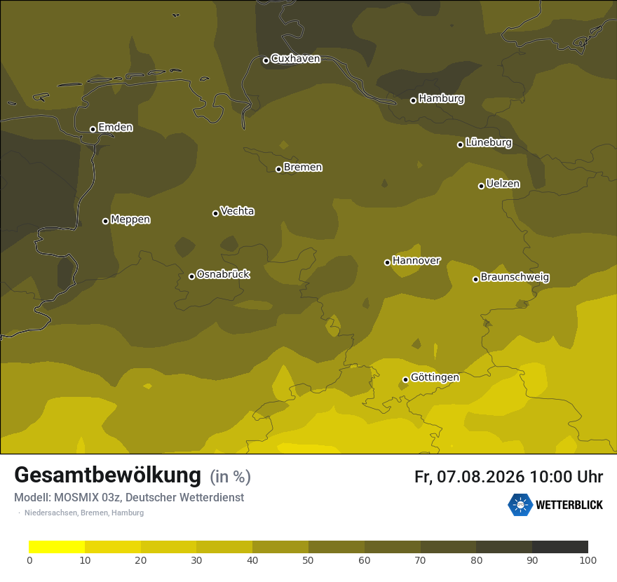 Modellkarte MOSMIX – clct – ni