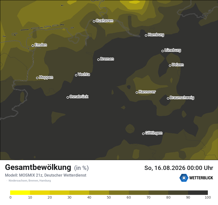 Modellkarte MOSMIX – clct – ni