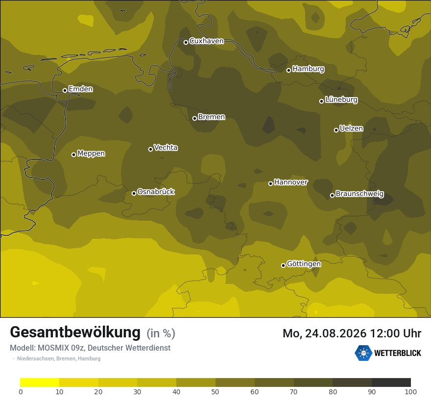 Modellkarte MOSMIX – clct – ni