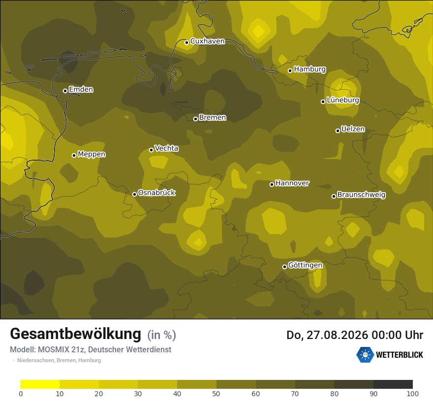 Modellkarte MOSMIX – clct – ni